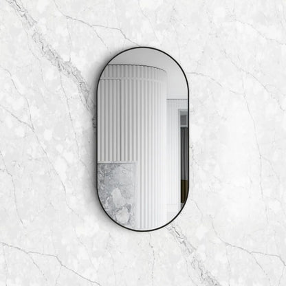 Noosa 1200(W)x600(H) Black Metal Frame Mirror- Install Horizontal or Vertical