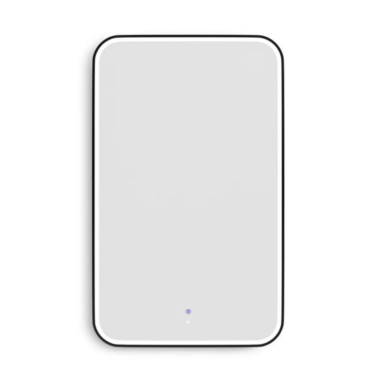 LED Newport 1200(W)x750(H) Black Metal Frame Mirror- Install Horizontal or Vertical