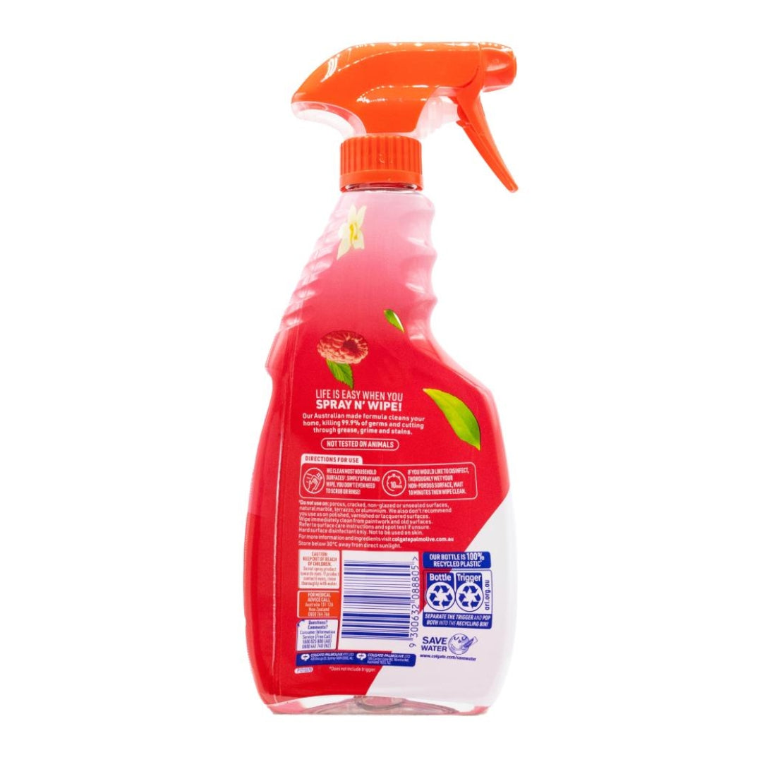 Ajax Spray N Wipe Vanilla & Berries 475mL (10 Pack)