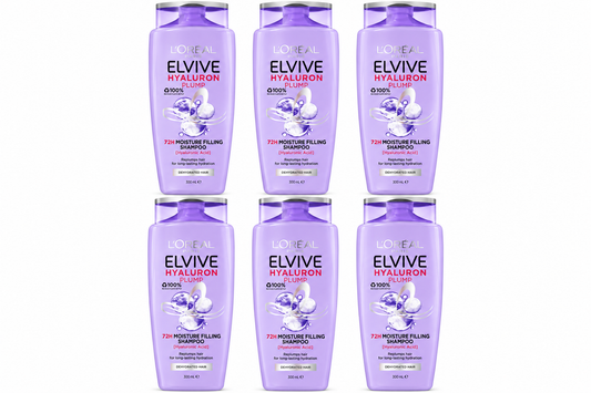 L'Oreal Elvive Hyaluron Plump Shampoo 300mL x 6