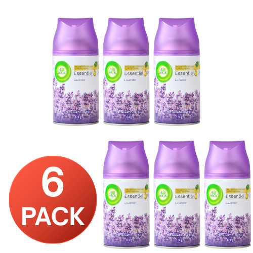 Air Wick 174g Freshmatic Spray Refill Essential Oils Lavender (6 Pack)