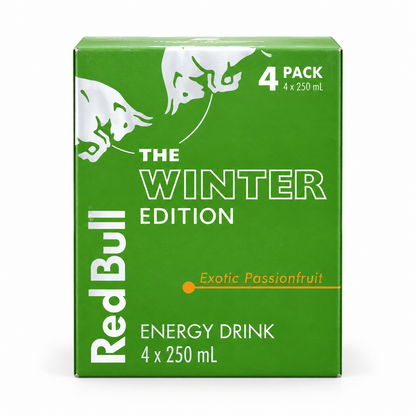 Red Bull Winter Edition Passionfruit Energy Drink 250mL 4 Pack  - 6 Pack
