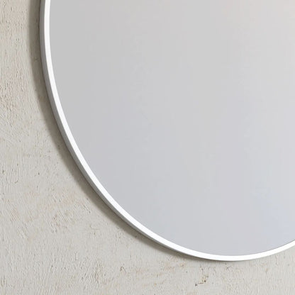 London 700mm White Metal Frame Mirror