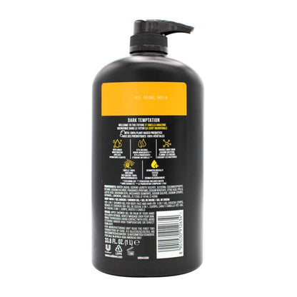 Axe 3 In 1 Body Face & Hair Wash Dark Temptation 1L (3 Pack)