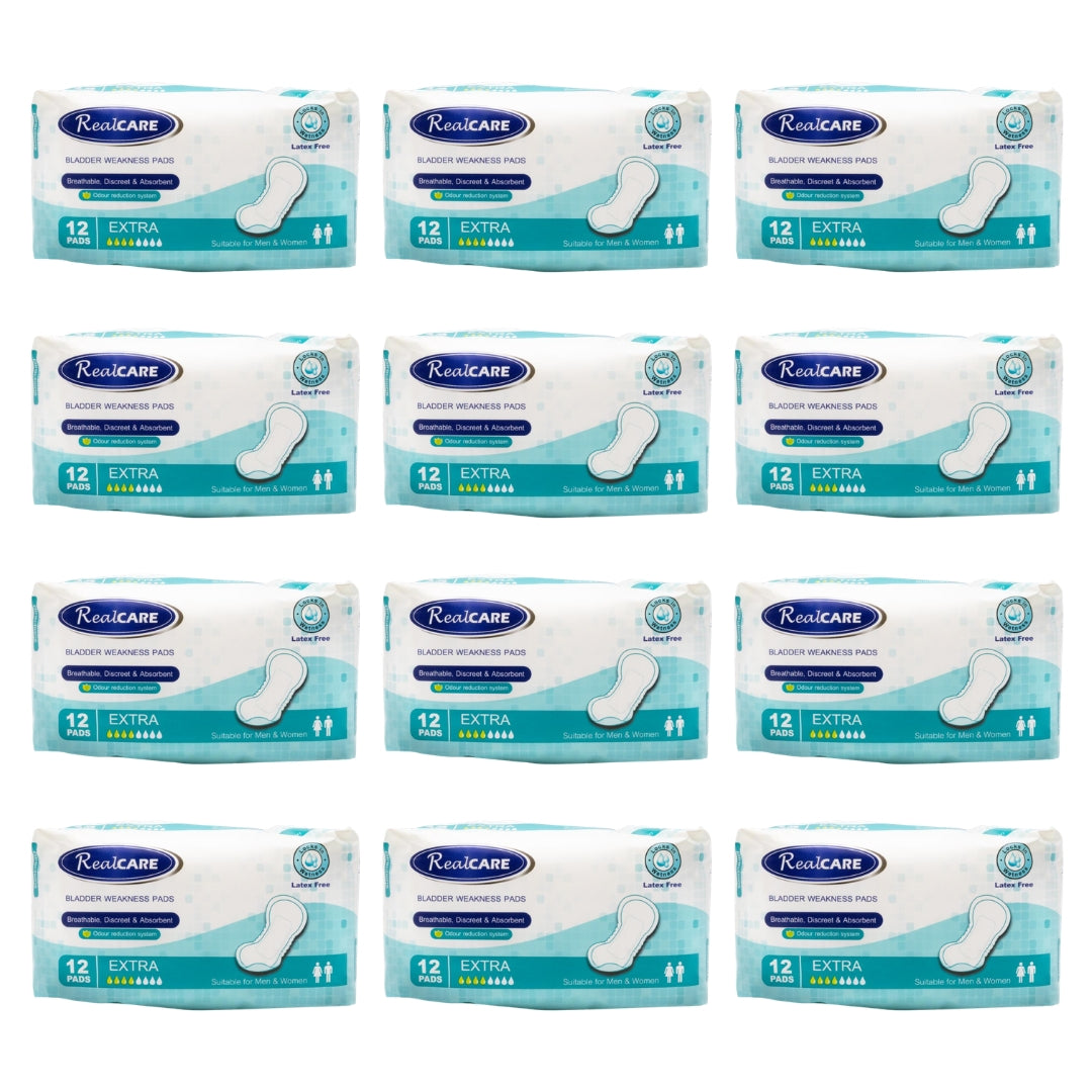 Real Care Bladder Weakness Pads Extra Absorbency Level 4 PK12 (12 Pack)