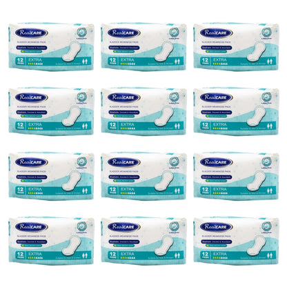 Real Care Bladder Weakness Pads Extra Absorbency Level 4 PK12 (12 Pack)