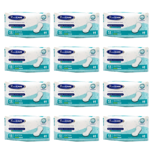 Real Care Bladder Weakness Pads Extra Absorbency Level 4 PK12 (12 Pack)