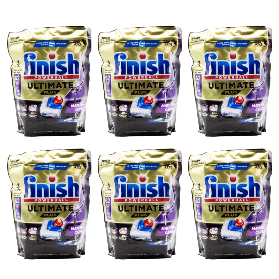 Finish Powerball Ultimate Plus Fresh Dishwasher Tablets PK62 (6 Pack)