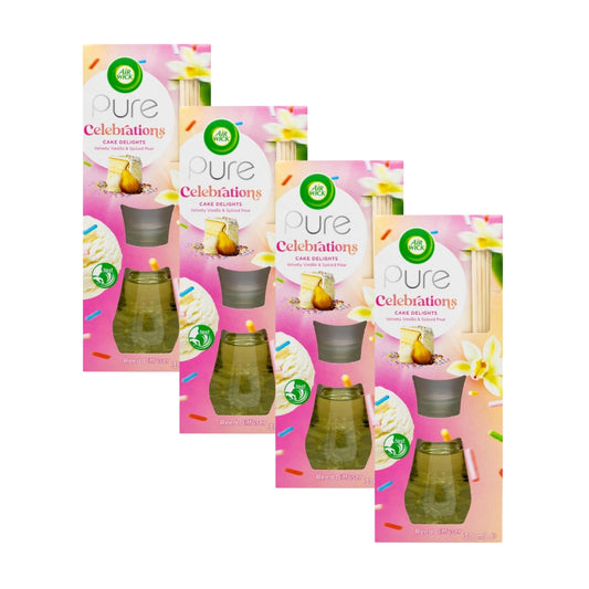 Air Wick 30ML Reed Diffuser Celebrations Cake Delight (4 Pack)