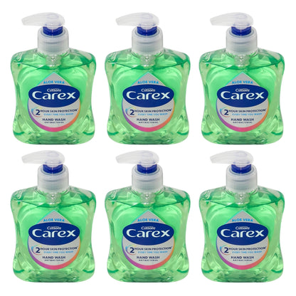 Carex Antibacterial Hand Wash Aloe Vera 250mL (6 Pack)