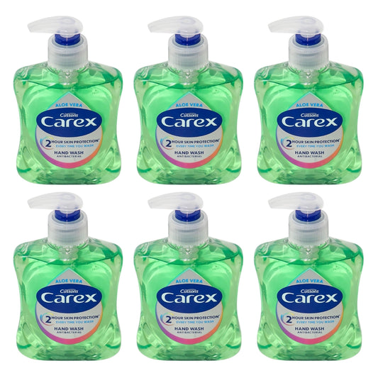 Carex Antibacterial Hand Wash Aloe Vera 250mL (6 Pack)