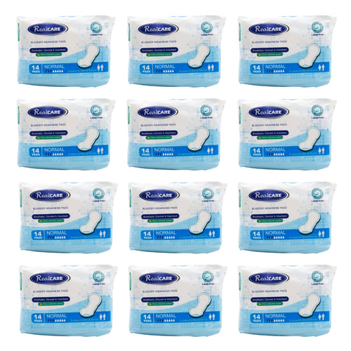 Real Care Bladder Weakness Pads Normal Absorbency Level 3 PK14 (12 Pack)