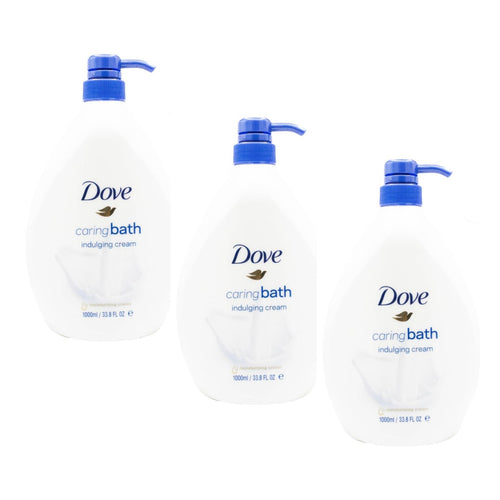 Dove Body Wash Caring Bath Indulging Cream 1000mL (3 Pack)