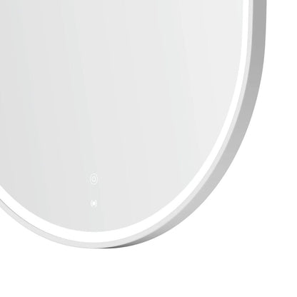 LED Noosa 900(H)x450(W) White Metal Frame Mirror
