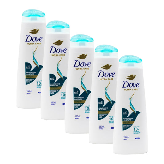 Dove Shampoo Ultra Care Nourishing Moisture For Dry Hair 350ML (5 Pack)