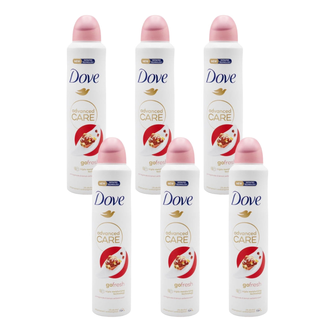 Dove Advanced Care Antiperspirant Pomegranate & Lemon Verbena 250mL (6 Pack)