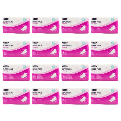 Real Care Super Pads With Wings Absorbency Level 4 PK14 (16 Pack)