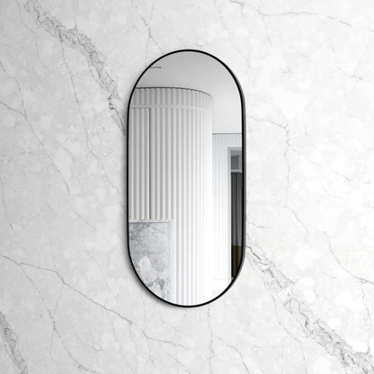 Noosa 1200(W)x600(H) Black Metal Frame Mirror- Install Horizontal or Vertical