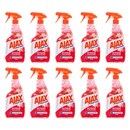 Ajax Spray N Wipe Vanilla & Berries 475mL (10 Pack)