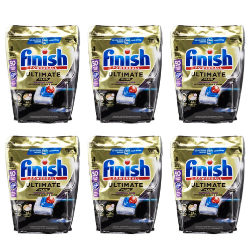 Finish Powerball Ultimate Plus Dishwasher Tablets PK50 (6 Pack)