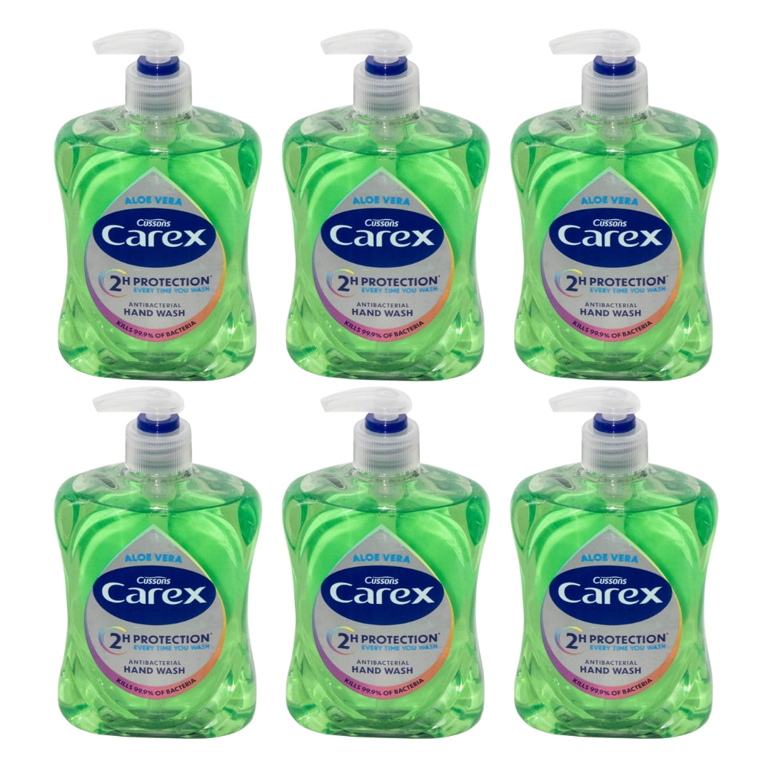 Carex Antibacterial Hand Wash Aloe Vera 500mL (6 Pack)