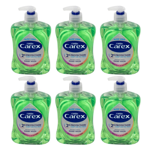 Carex Antibacterial Hand Wash Aloe Vera 500mL (6 Pack)