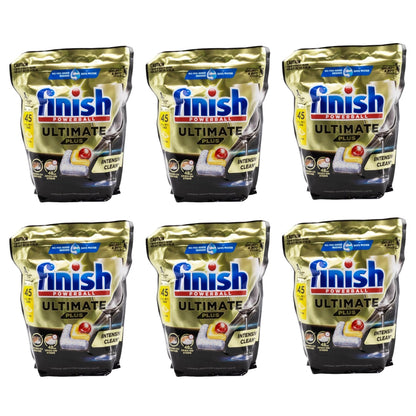 Finish Powerball Ultimate Plus Lemon Dishwasher Tablets PK45 (6 Pack)