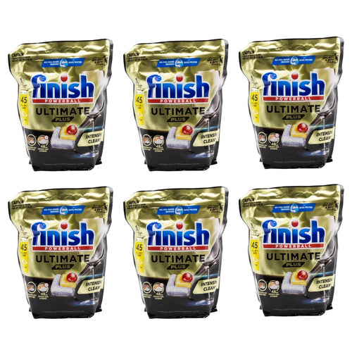 Finish Powerball Ultimate Plus Lemon Dishwasher Tablets PK45 (6 Pack)
