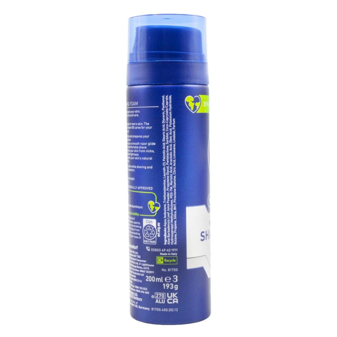 Nivea Men Shaving Foam Protect & Care Aloe Vera 200mL (6 Pack)