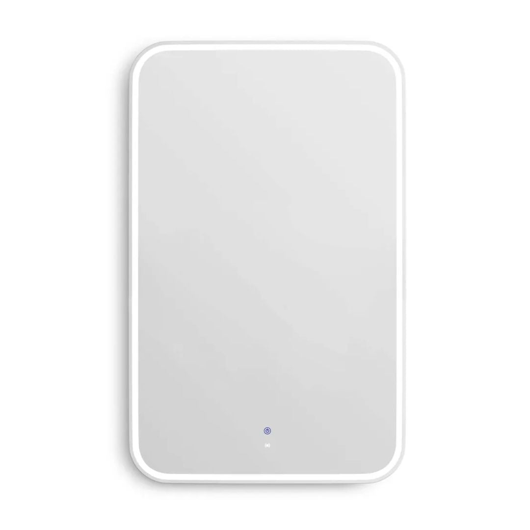 LED Newport 1200(W)x750(H) White Metal Frame Mirror- Install Horizontal or Vertical