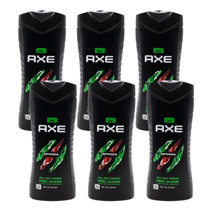 Axe 3 In 1 Wash Africa 400ML (6 Pack)