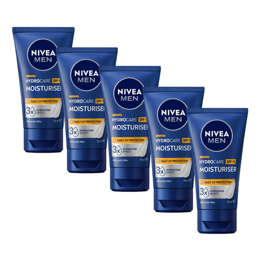 Nivea Moisturiser Protect & Care SPF15 Aloe Vera 75mL (5 Pack)