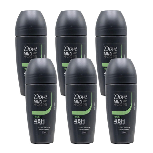 Dove Men+Care Roll On Fresh 50mL (6 Pack)