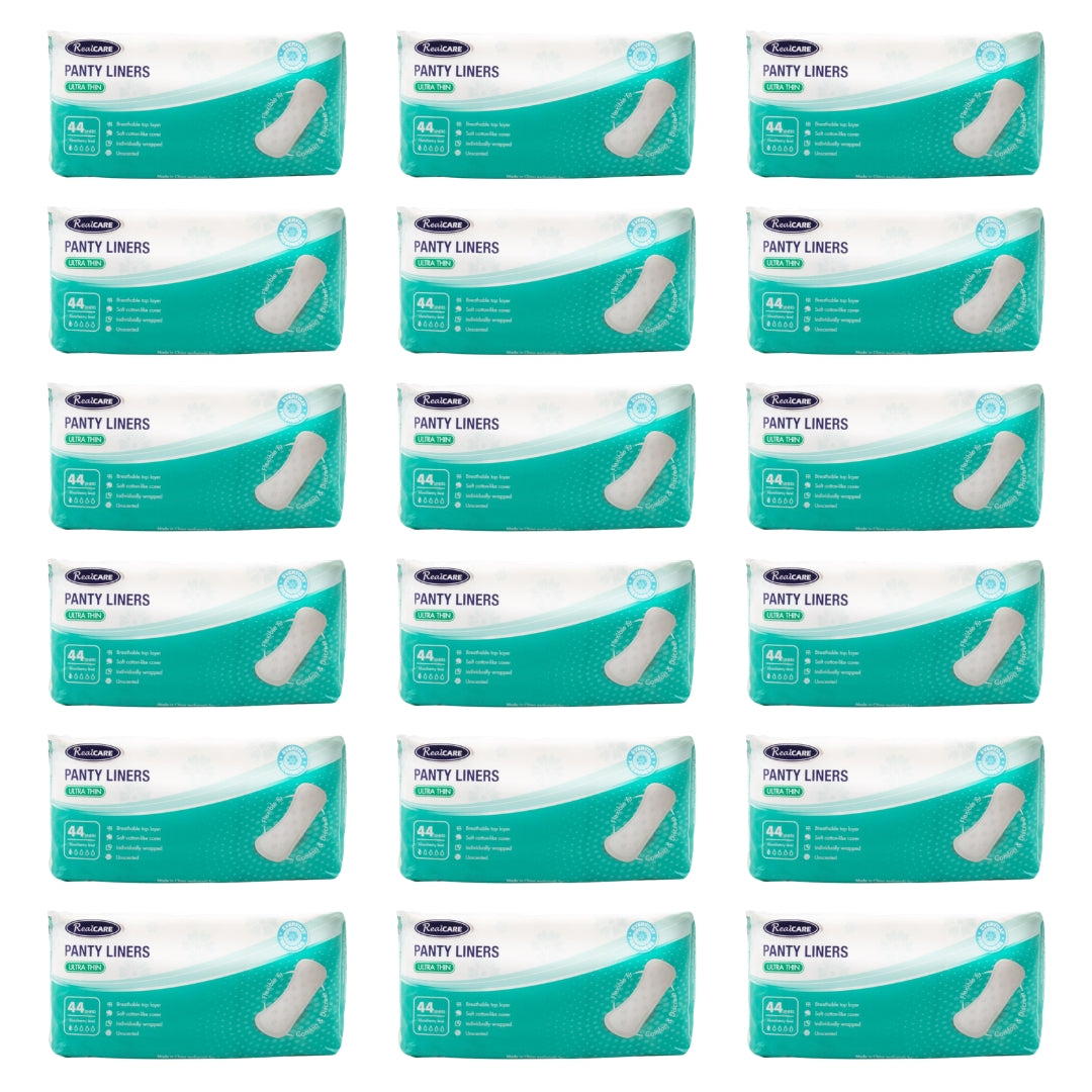 Real Care Panty Liners Ultra Thin Absorbency Level 1 PK44 (18 Pack)