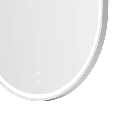 LED Noosa 1200(W)x750(H) White Metal Frame Mirror- Install Horizontal or Vertical