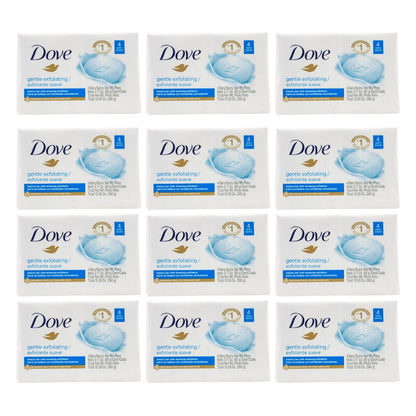 Dove Beauty Soap Bar Gentle Exfoliating 90g Pk4 (12 Pack)