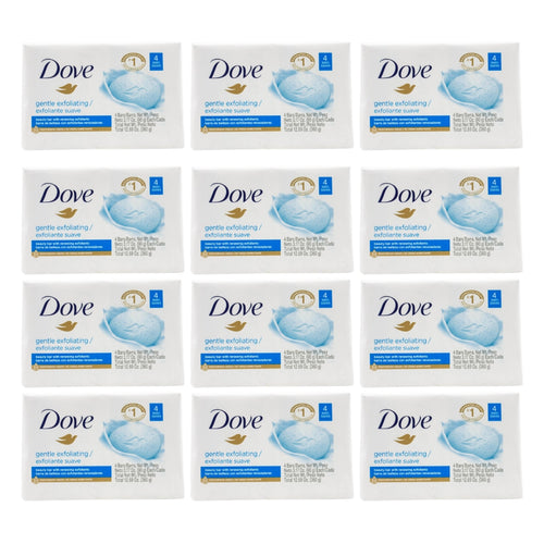 Dove Beauty Soap Bar Gentle Exfoliating 90g Pk4 (12 Pack)