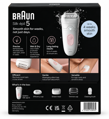 Braun Silk Epil 5 Precise Wet Dry Epilator Hair Removal x 4