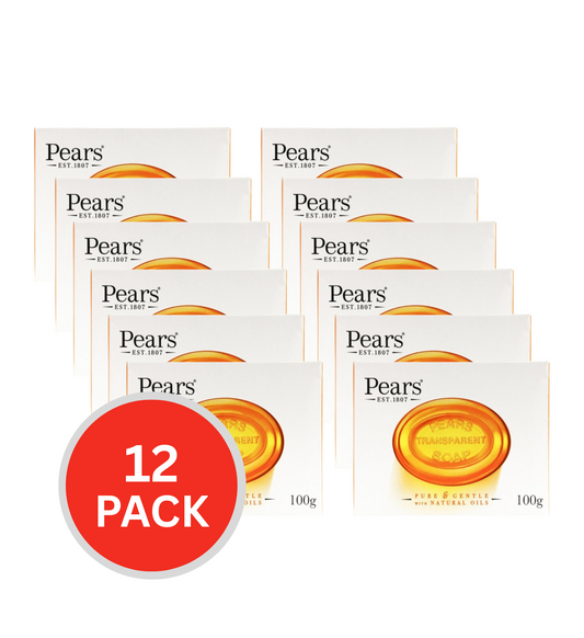 Pears Soap Bar Amber 100g (Value Pack 12)