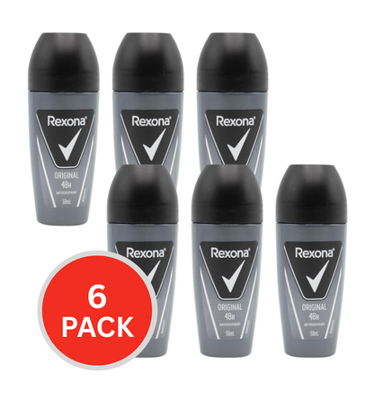 Rexona Original 48 Hour Antiperspirant Deodorant 50ml (6 Pack)