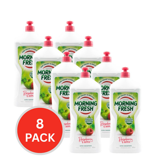Morning Fresh 900ml Dishwashing Liquid Raspberry Crisp Apple (8x Pack)