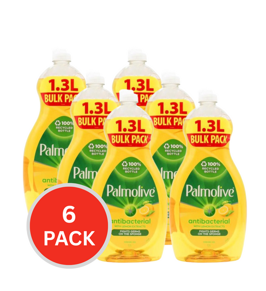 Palmolive 1.3l Dishwashing Liquid Antibacterial With Lemon Extracts (6x Pack)