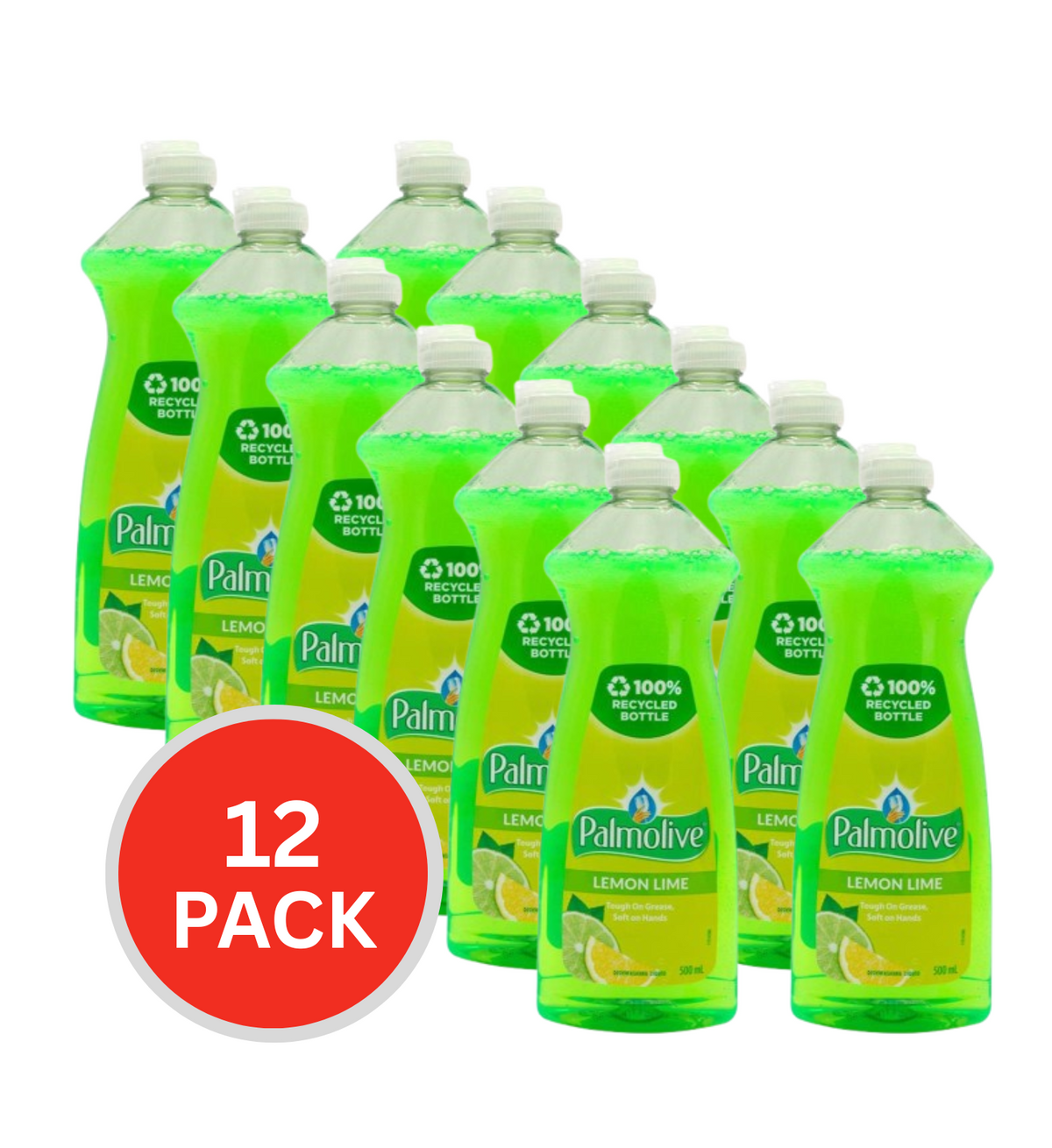 Palmolive 500ml Dishwashing Liquid Lemon Lime ( 12x Pack)