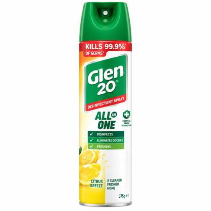 Glen 20 All In One Disinfectant Spray Citrus Breeze 375g (6 Pack)