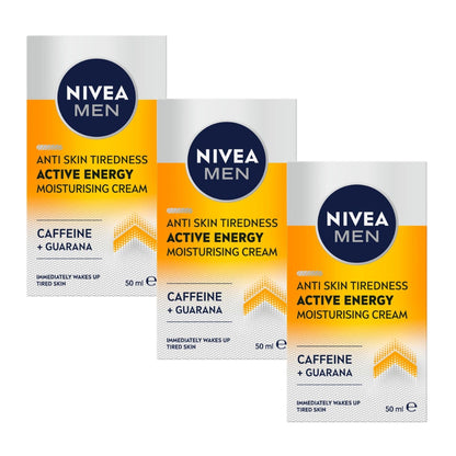 Nivea Men Face Wash Active Energy Caffeine 50mL (3 Pack)