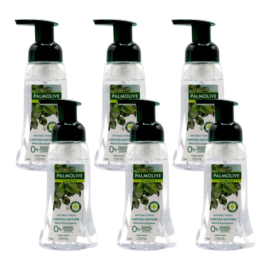 Palmolive Foaming Hand Wash Mint & Eucalyptus 250mL (6 Pack)