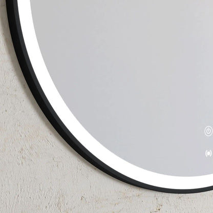 LED Noosa 1200(W)x750(H) Black Metal Frame Mirror- Install Horizontal or Vertical