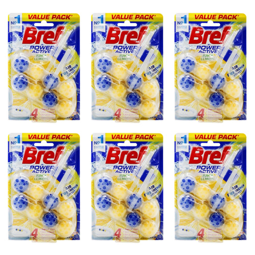 Bref Toilet Cage Power Active Juicy Lemon PK2 x 50g (6 Pack)