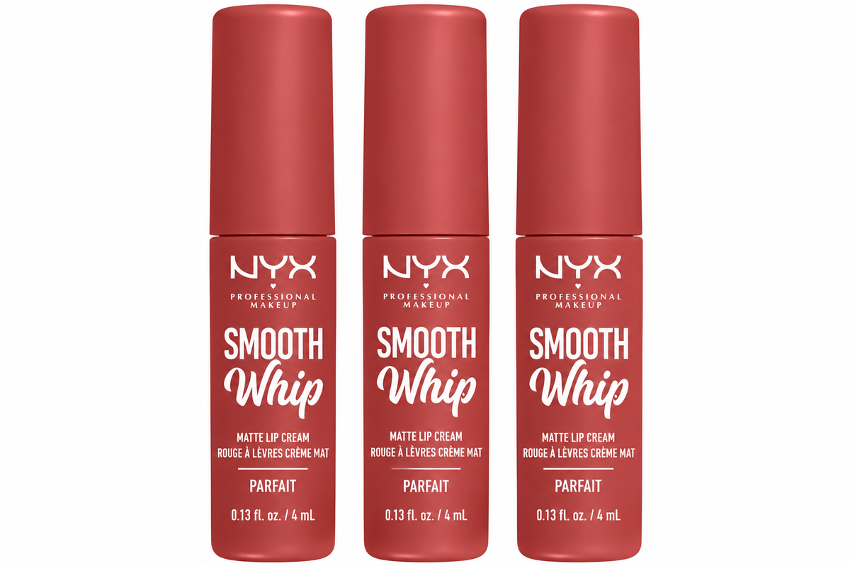 NYX Smooth Whip Matte Lip Cream Parfait 4mL x 3 Pack Lip Colour
