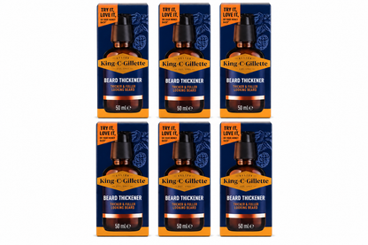 King C Gillette Beard Thickener 50mL x 6